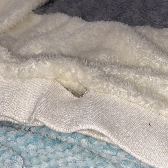 Hippie Rose fuzzy zip up fleece pullover (XS) - Picture 5 of 6